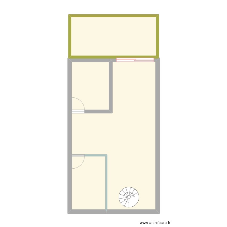 2eme. Plan de 2 pièces et 64 m2