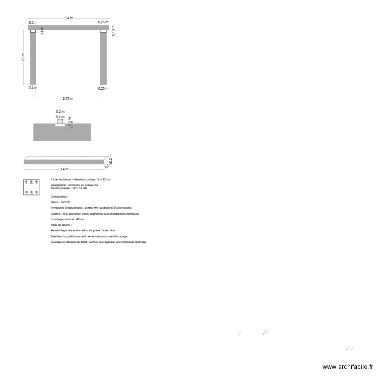 Poutre Clichy sous bois. Plan de 0 pièce et 0 m2