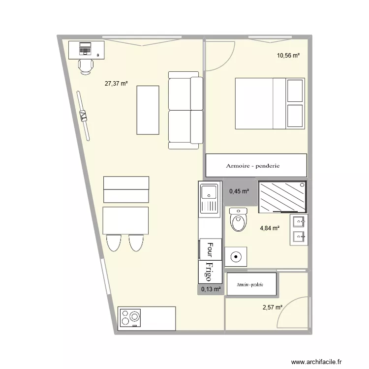 joinville jardin 113m² - plan après travaux. Plan de 6 et 46 m² joinville jardin 113m² - plan après travaux. Plan de 6 et 46 m²