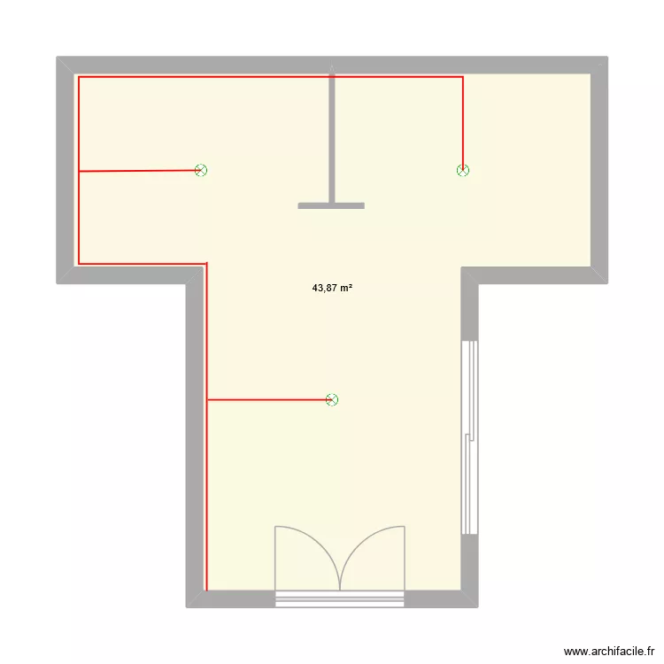 plan1234. Plan de 1 pièce et 44 m² plan1234. Plan de 1 pièce et 44 m²