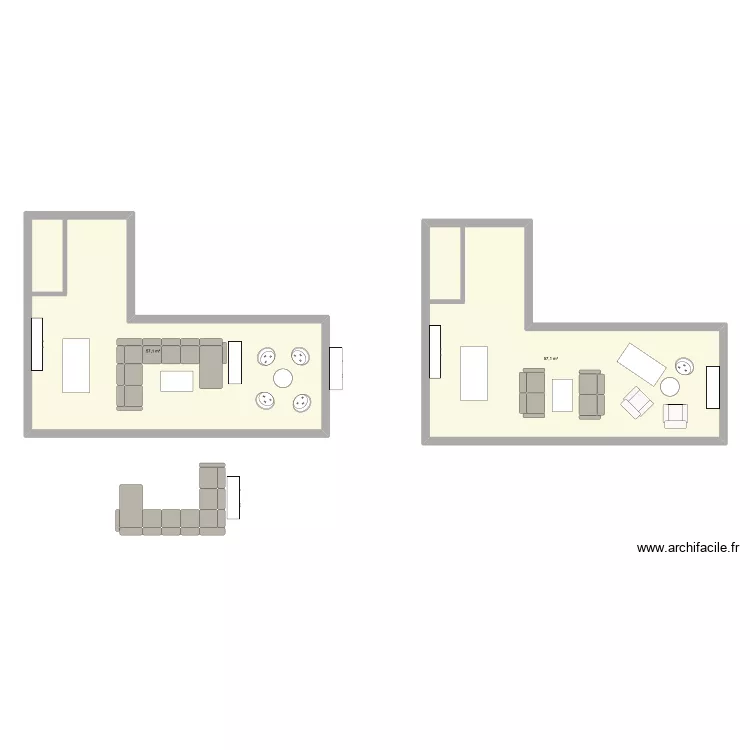 Maison. Plan de 2 et 114 m² Maison. Plan de 2 et 114 m²