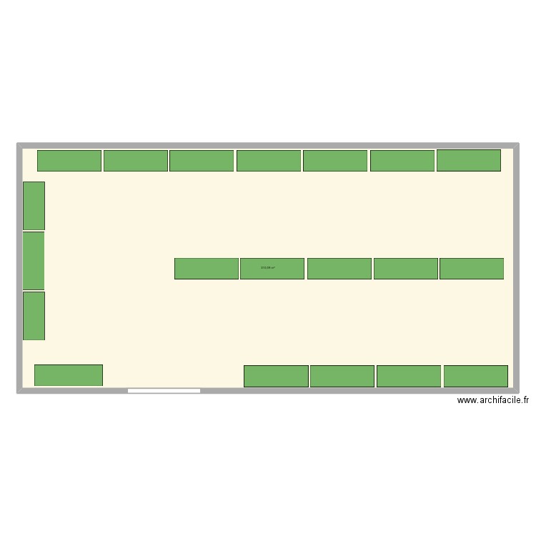 ASD 2. Plan de 1 pièce et 310 m2
