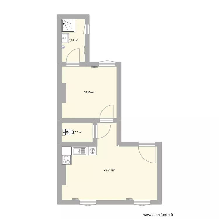 Rogelet. Plan de 4 et 36 m² Rogelet. Plan de 4 et 36 m²