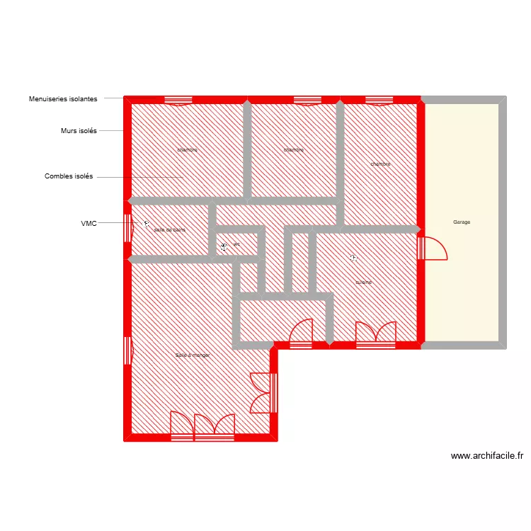 CHARENTON Christian Lucien &eacute;tape 1. Plan de 11  et 111 m²