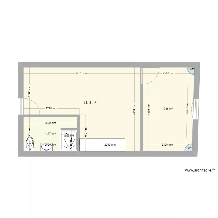 Lacretelle - Lot 4. Plan de 