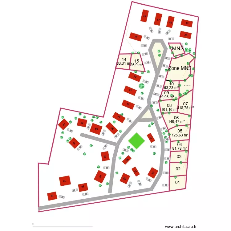 Aire VB projet 2027. Plan de 17 Pièces et 1687 m² Aire VB projet 2027. Plan de 17 Pièces et 1687 m²