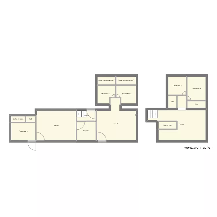 Mariage. Plan de 18 et 71 m² Mariage. Plan de 18 et 71 m²