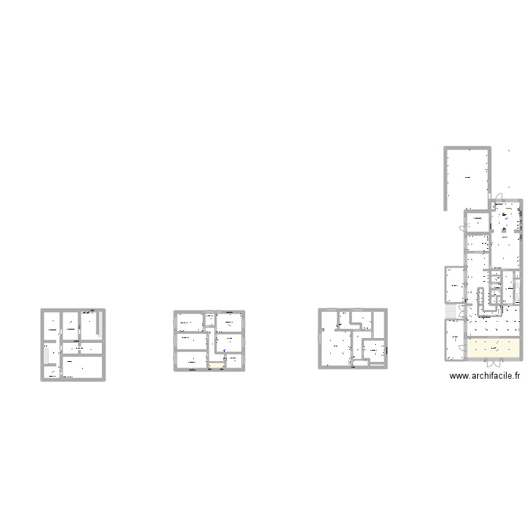 458. Plan de 24 pièces et 343 m2