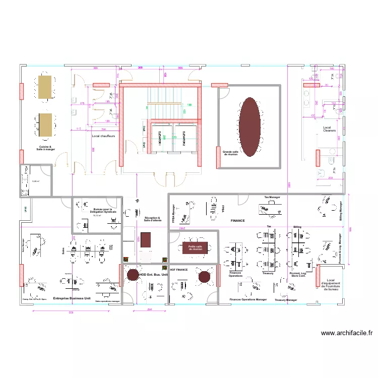 Plan liquid 4eme &eacute;tage. Plan de 