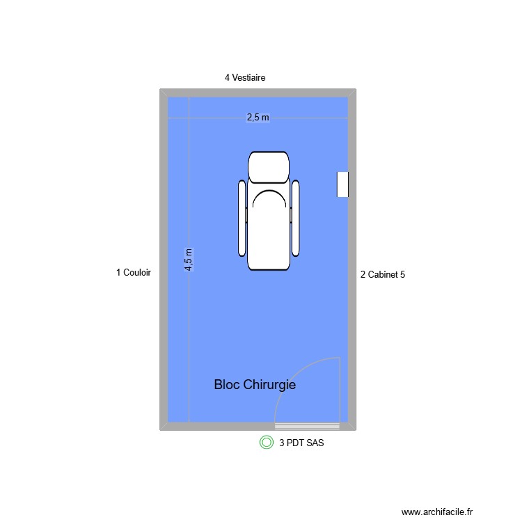 31719 Bloc Chirurgie. Plan de 0 pièce et 0 m2