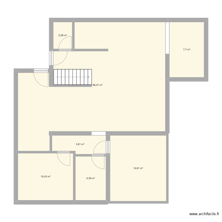 maison. Plan de 7 pièces et 101 m2