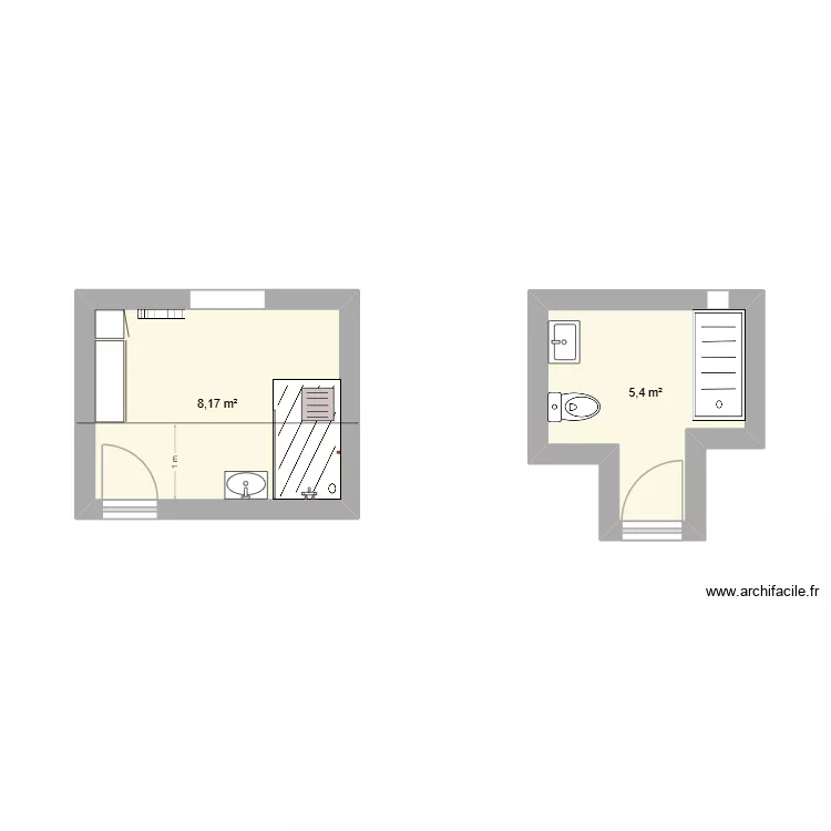 YILDIZ. Plan de 2 et 14 m² YILDIZ. Plan de 2 et 14 m²