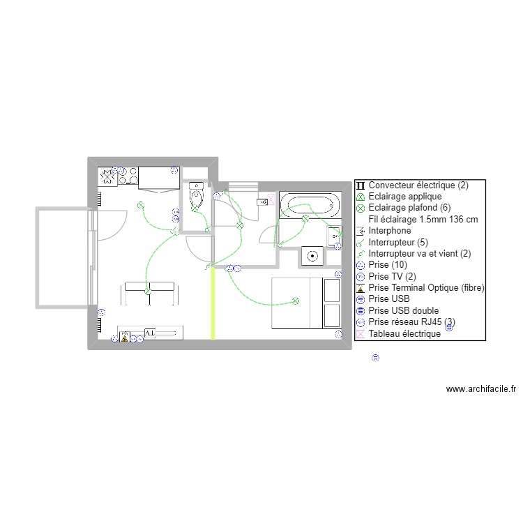 Appart Perso. Plan de 0 pièce et 0 m2