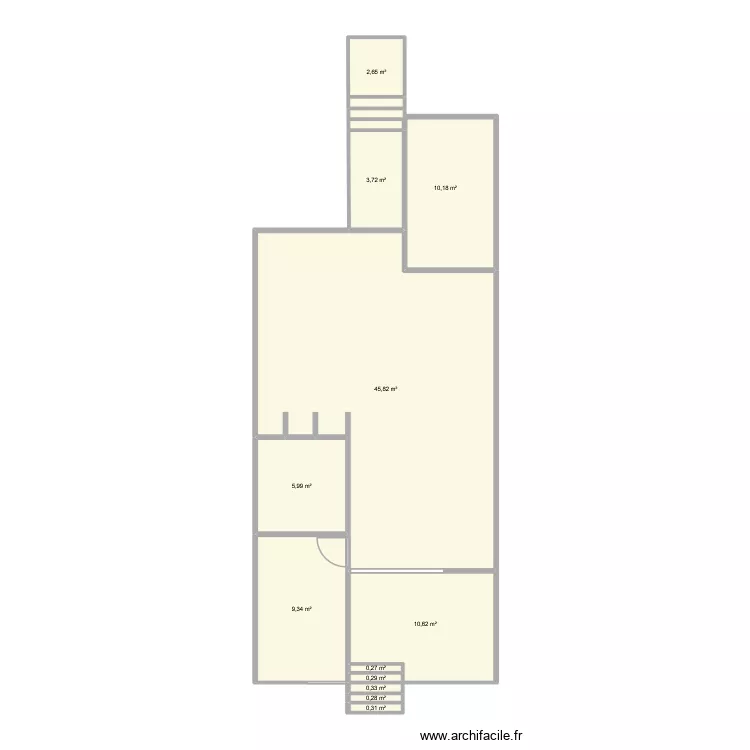 conteneir fort. Plan de 12  et 90 m²