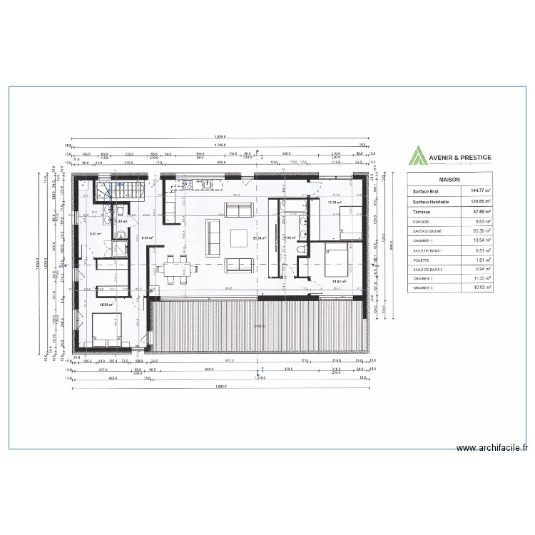 prises elec. Plan de 0 pièce et 0 m2