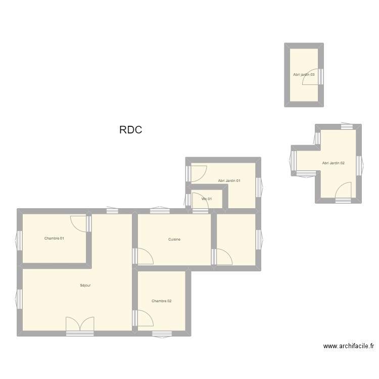 350601831. Plan de 9 pièces et 72 m2