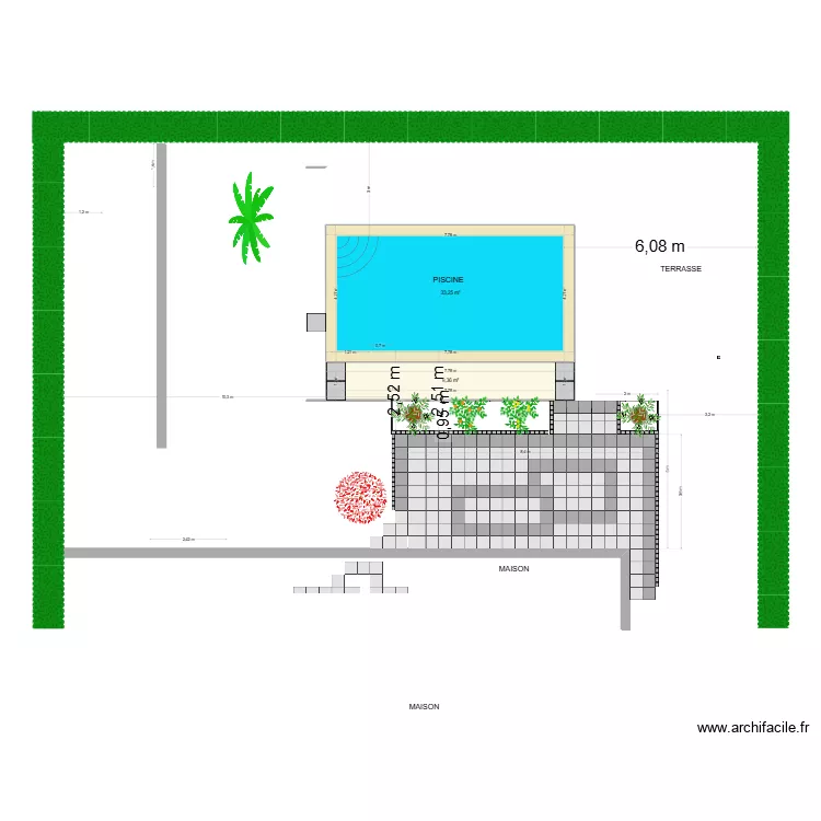 fauvelle. Plan de 2  et 43 m²