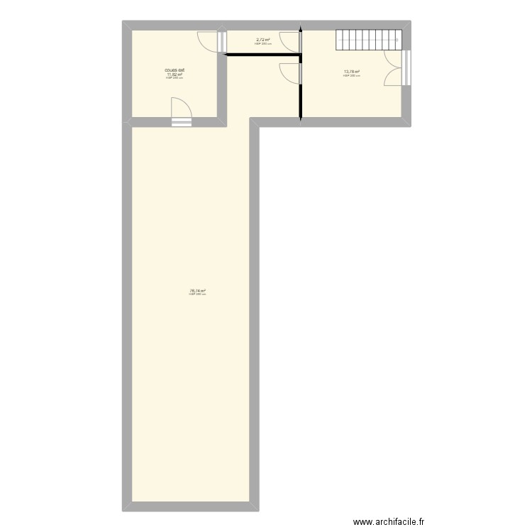 immeuble saint sav. Plan de 4 pièces et 105 m2