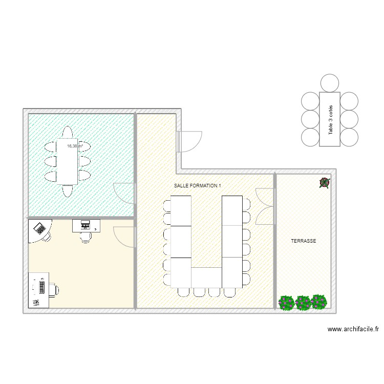 exercice 1. Plan de 0 pièce et 0 m2