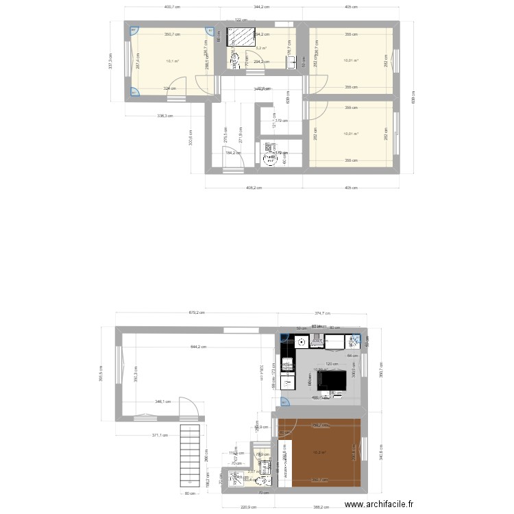 RDC LES ROSES. Plan de 0 pièce et 0 m2