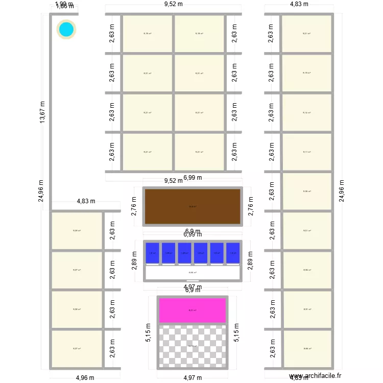 ISSIA CHANTIER. Plan de 31  et 247 m²