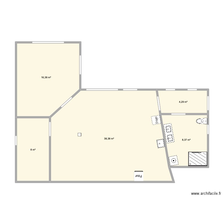 APTO-6. Plan de 0 pièce et 0 m2