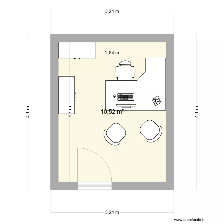 BUREAU PASSERELLE. Plan de BUREAU PASSERELLE. Plan de