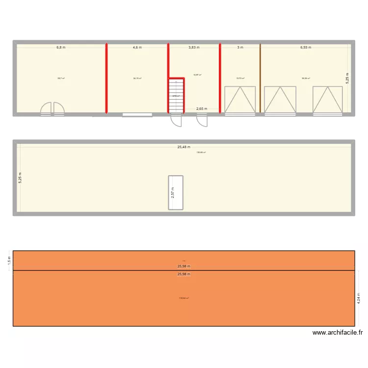 Grange FICHT. Plan de 9 pièces et 402 m²