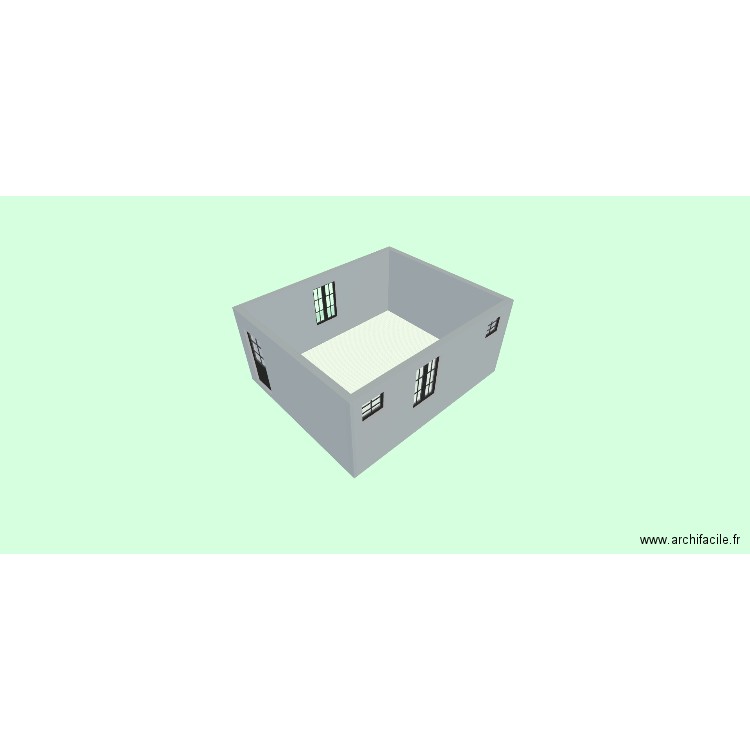 relevé de côtes3. Plan de 2 pièces et 54 m2