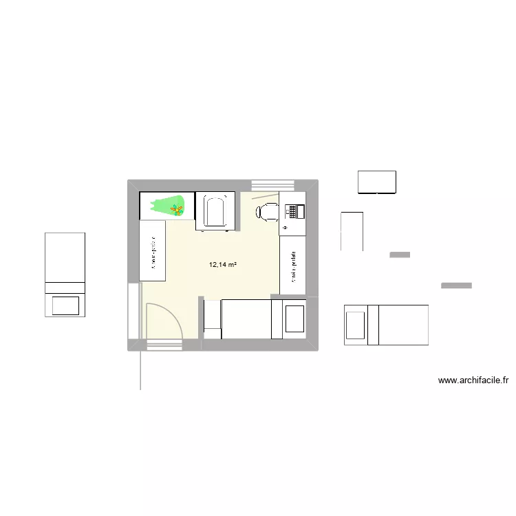 PIA. Plan de 1 et 12 m² PIA. Plan de 1 et 12 m²