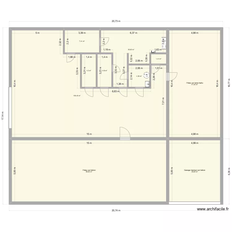 Ferme du somail Avant Travaux. Plan de Ferme du somail Avant Travaux. Plan de
