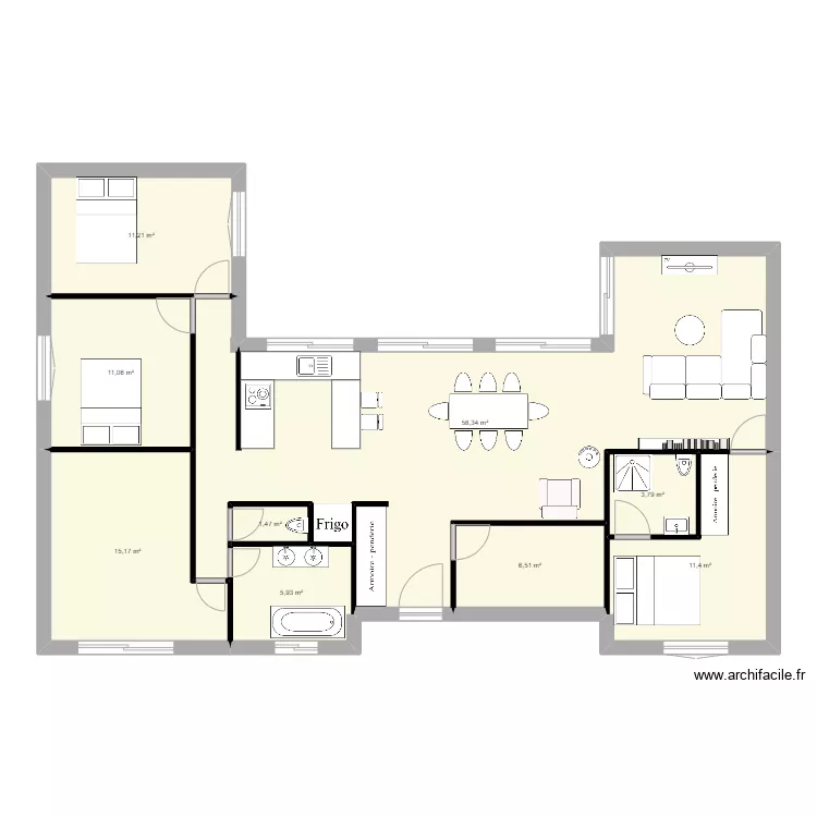 maison 2. Plan de 