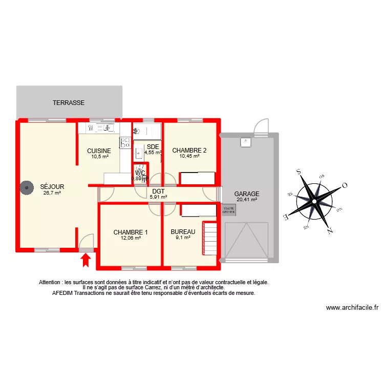 BI 31049 -. Plan de 19  et 182 m²