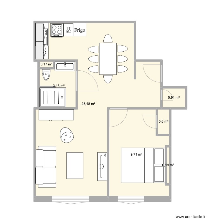 COTEAU. Plan de 0 pièce et 0 m2