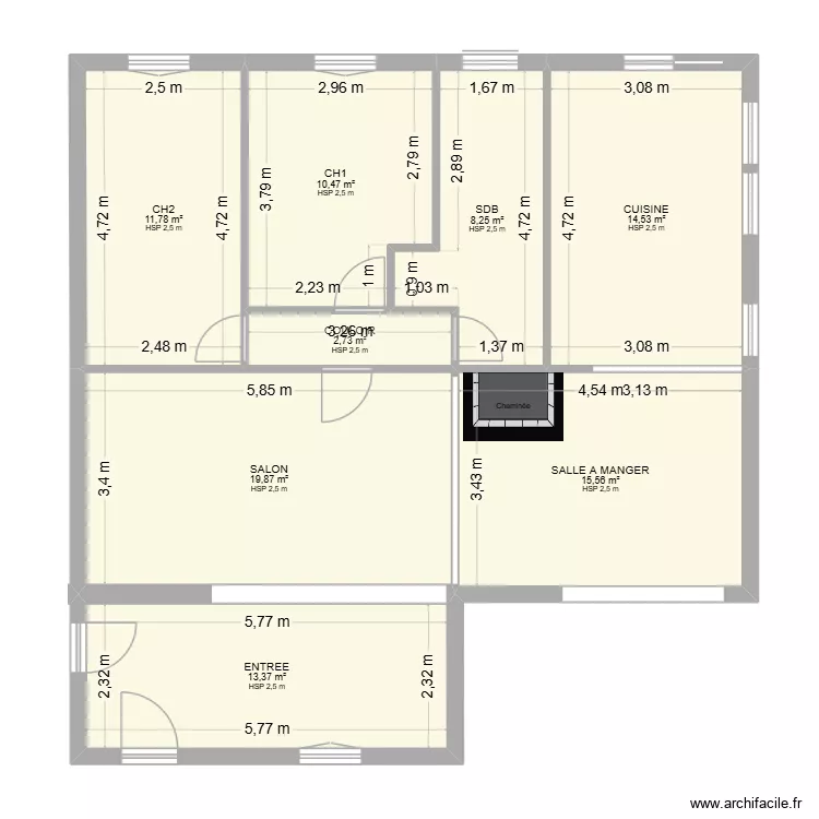 APRES VIERGE. Plan de 8 et 97 m² APRES VIERGE. Plan de 8 et 97 m²