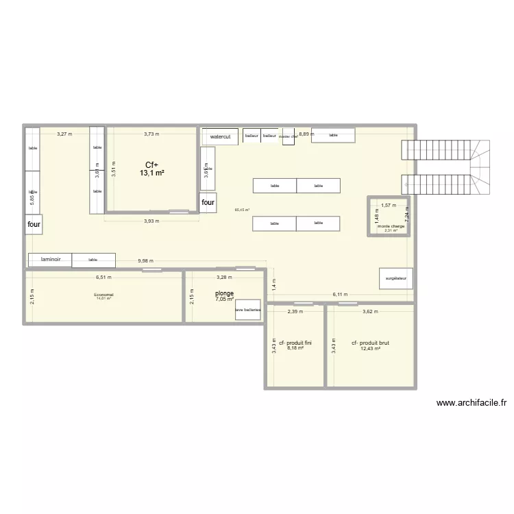 plan3. Plan de 7  et 146 m²