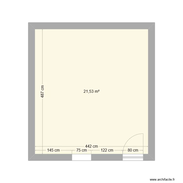 rez de chaussez vilaret. Plan de 