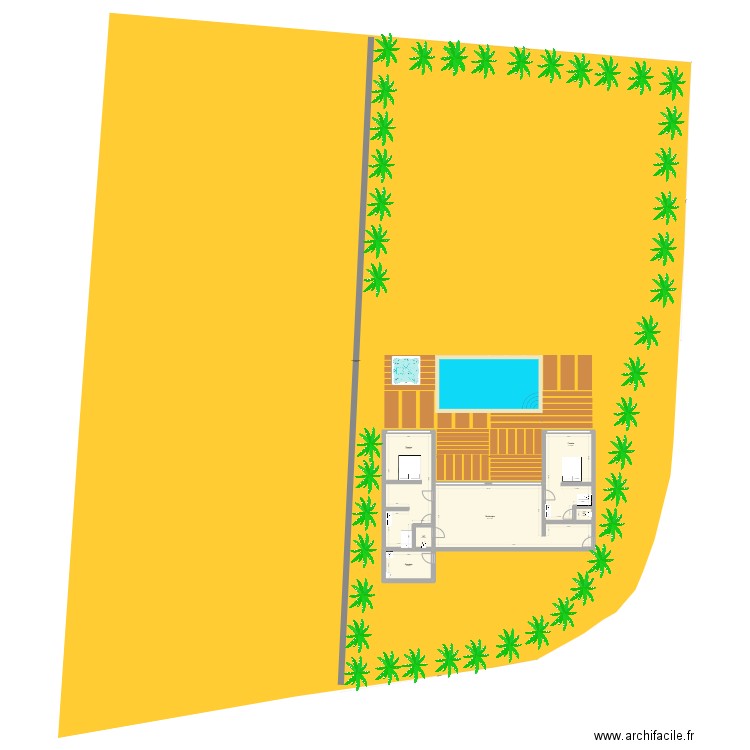 Gwada 2. Plan de 6 pièces et 121 m2