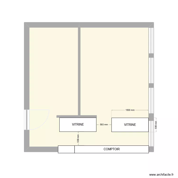CAFETERIA CANEBIERE. Plan de 