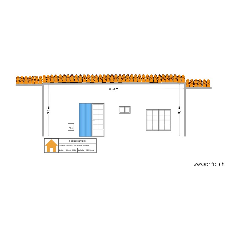 Facade arriere oleron. Plan de 0 pièce et 0 m2