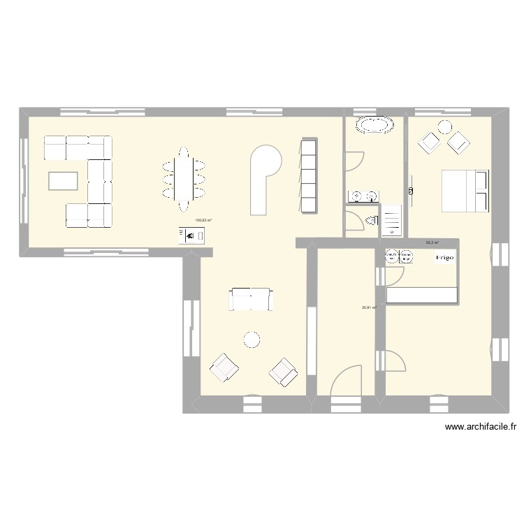 plan Maison MONIKA/ ATAF. Plan de 0 pièce et 0 m2