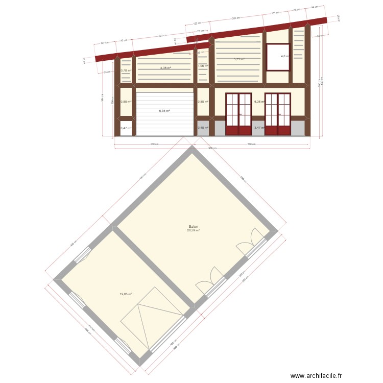 PLAN 14 JANVIER M.PETIT 4. Plan de 14 pièces et 84 m2