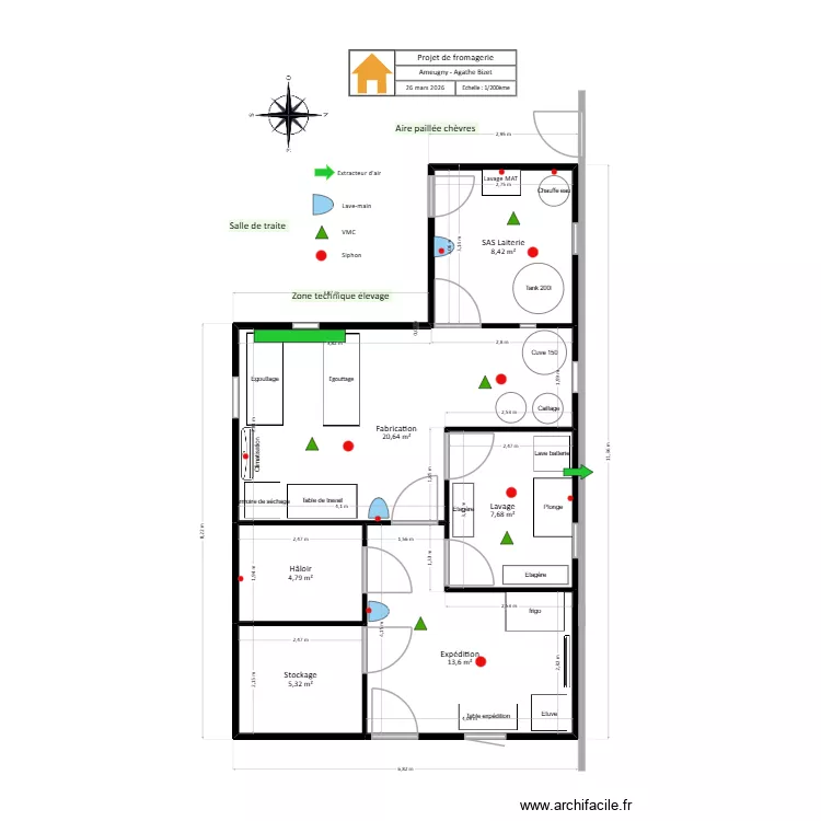 Copex 4. Plan de 6  et 60 m²