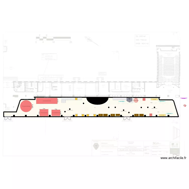 Lanv&eacute;oc. Plan de 1  et 1000 m²