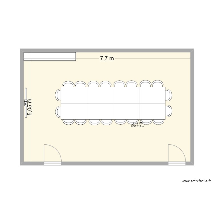 salle de reunion. Plan de 0 pièce et 0 m2