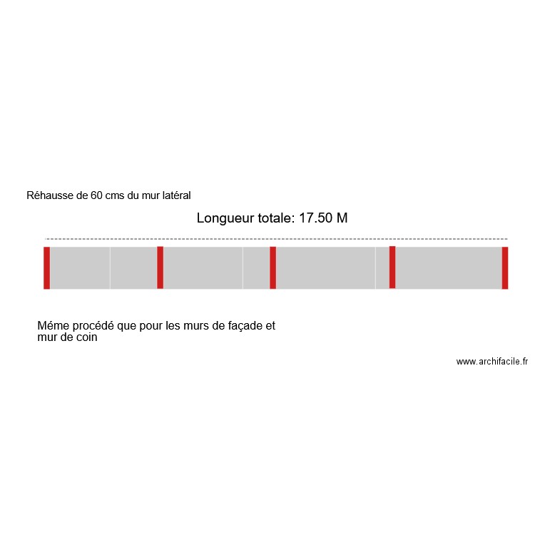Mur façade latéral 37 Rigault de Genouilly 006B. Plan de 0 pièce et 0 m2