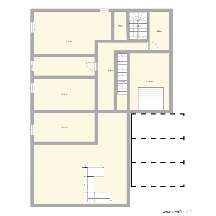 plan maison transhuamance 2. Plan de 10 pièces et 183 m2