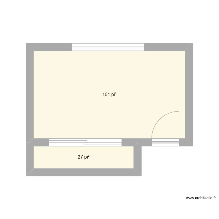 plan. Plan de 2 et 18 m² plan. Plan de 2 et 18 m²