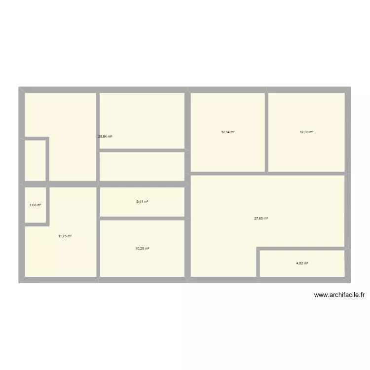 immeuble tsararano. Plan de 9  et 116 m²