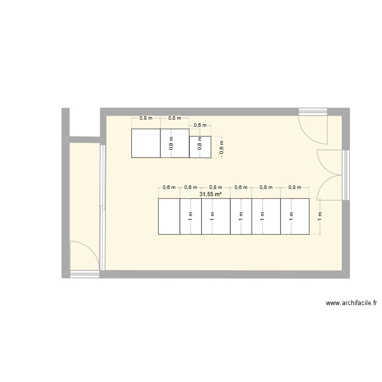 EDF SALLE CISCO. Plan de 1 pièce et 32 m2